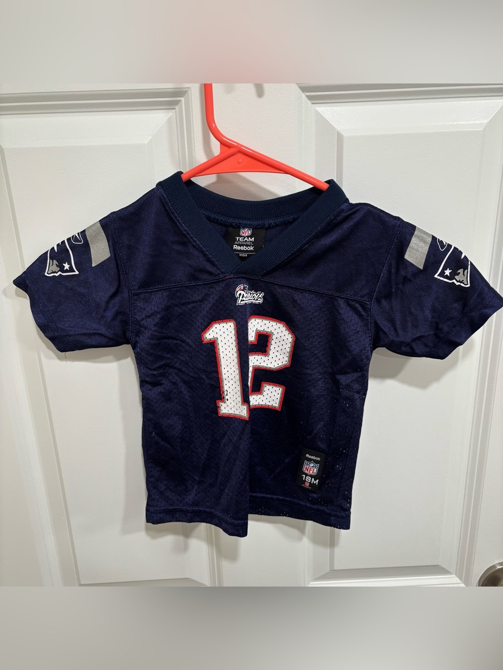 NFL New England Patriots Tom Brady #12 Football Jersey Size 18 Months